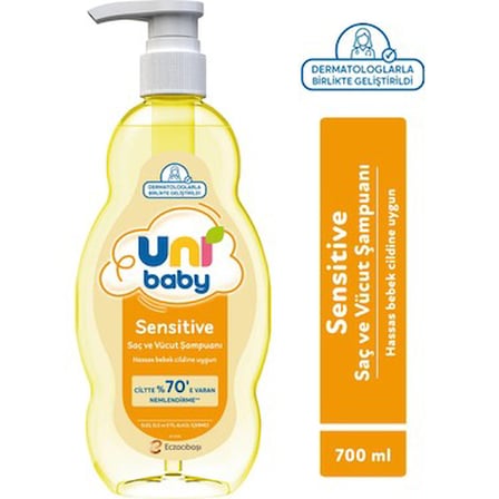 Hassas Saç ve Vücut İçin 700 ml Şampuan Ürünü