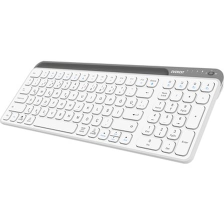 Bluetooth + 2.4GHz Destekli Şarjlı Klavye, Tablet Standı ile