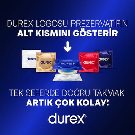 30 Adet Ekstra Uyarıcı Jelli Tırtıklı Prezervatif, Durex Kalitesinde