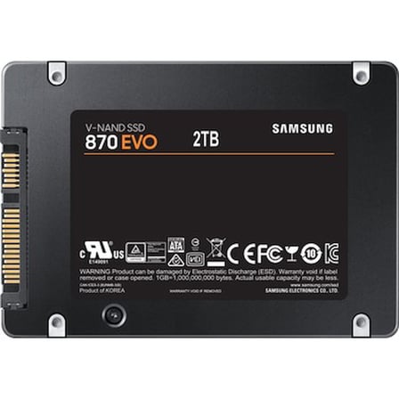 Samsung 2TB MZ-77E2T0BW 870 EVO SSD 2.5" SATA3 SSD 560-530