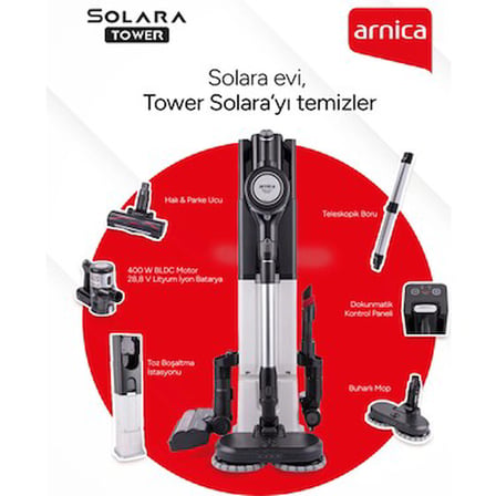1.4 L Toz Haznesi ile Otomatik Boşaltma Süpürge