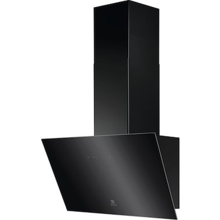 60 cm Duvar Tipi Siyah Cam Mutfak Havalandırma Cihazı