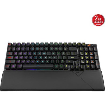 ASUS ROG STRIX SCOPE II 96 WL/RX RED/ABS/TR WIRELESS OYUN KLAVYESİ: ÜÇ MODLU BAĞLANTI, ROG RX OPTİK