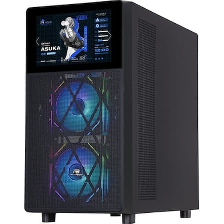 Siyah Kasa ile Aydınlatmalı USB 3.0 ATX LCD Panel