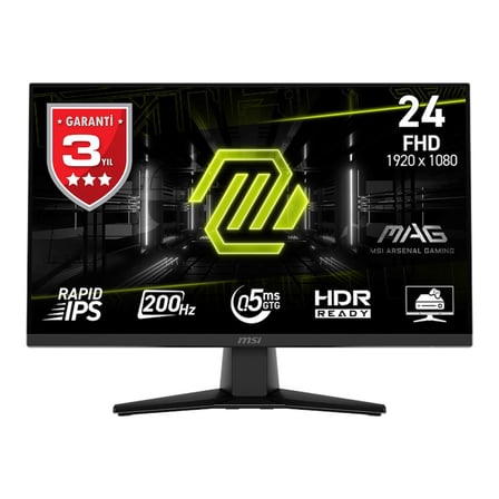 23.8 inç FHD Monitör, 200Hz Hızında Gaming Performansı