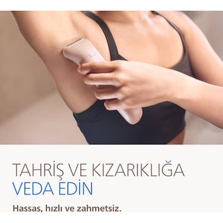 Kablosuz Epilatör, Islak ve Kuru Kullanım, Yıkanabilir Başlık