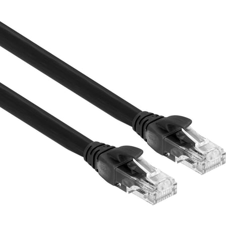 5m Uzunluğunda Cat6 Ethernet Kablosu, Siyah Renk Seçeneği