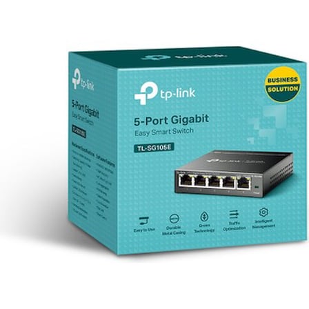 5 Portlu Çelik Easy Smart Switch - 10/100/1000 Mbps Hız