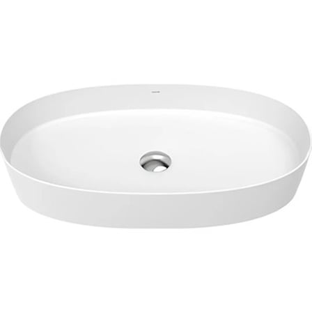 Oval Deliksiz Beyaz Lavabo ile Modern Tasarım