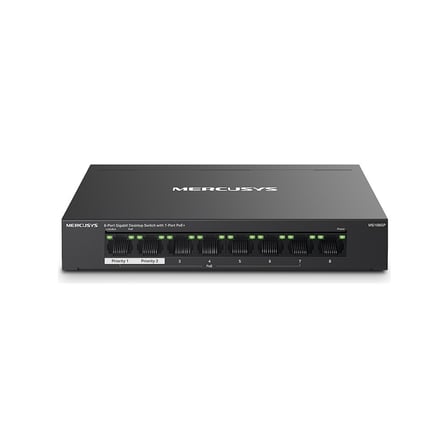 Mercusys MS108GP, 8-Port Gigabit Desktop Switch With 7-Port