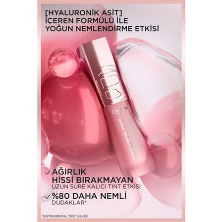 Bordo Renkli Lip Tint %80 Nemlendirme Özelliğiyle 521