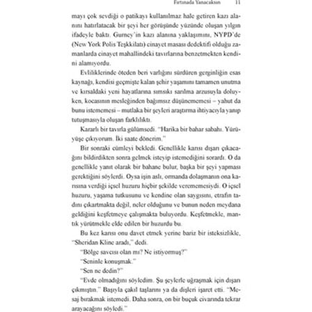 Fırtınada Yanma - Roman, Gerilim