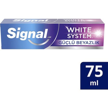 Beyazlatıcı Diş Macunu - 75 ml, Güçlü Madenler ile Koruma