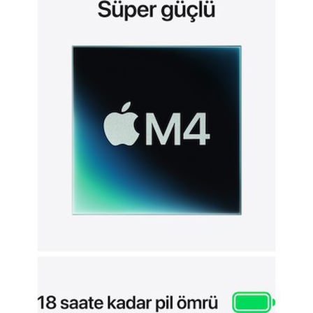 Apple MacBook Air M4 16GB 512GB SSD macOS 13" Taşınabilir Bilgisayar Gece Yarısı