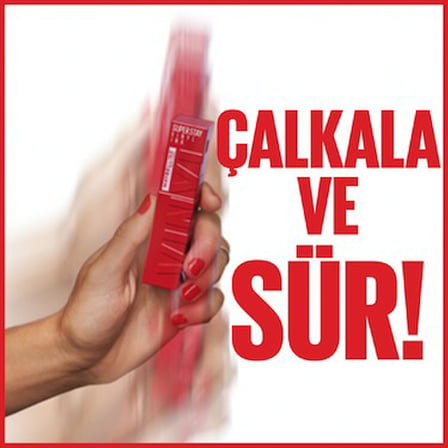 Maybelline New York Super Stay Vinyl Ink Uzun Süre Kalıcı Şeftali Tonlu Likit Parlak Ruj 15