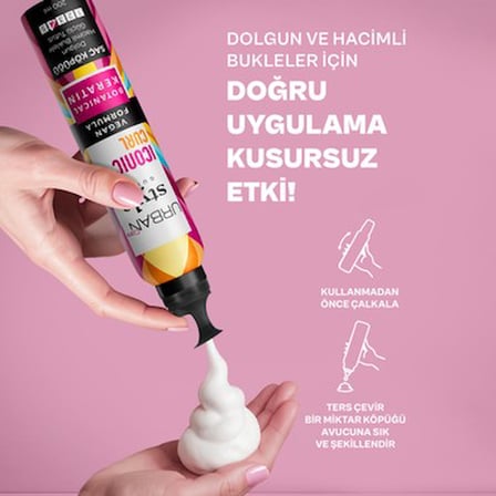 Hacimli Bukleler Sağlayan Saç Köpüğü Vegan 200 Ml