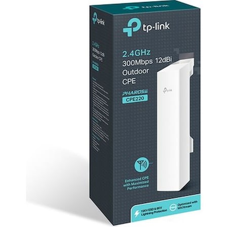 Tp-Link CPE220 300Mbps Dış Mekan Anten 12dBi Geniş Kapsama Alanı ve Kolay Kurulum