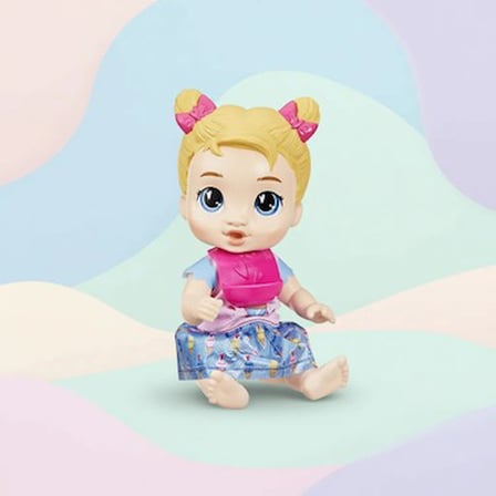 Baby Alive Tatlı Atıştırmalıklar Zamanı Harper Bebek Pembe Renk Dondurma Desenli Eğlenceli