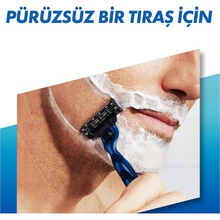 Gillette Mach 3 Start Erkek Tıraş Bıçağı 2'li Aqua-Grip Sapa ile Hassas Tıraş