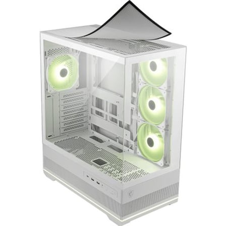 Msı Mag Pano 110R Pz Whıte Temperli Cam 3X120MM 1X120MM Argb Fan Atx Beyaz Panoramik Gaming