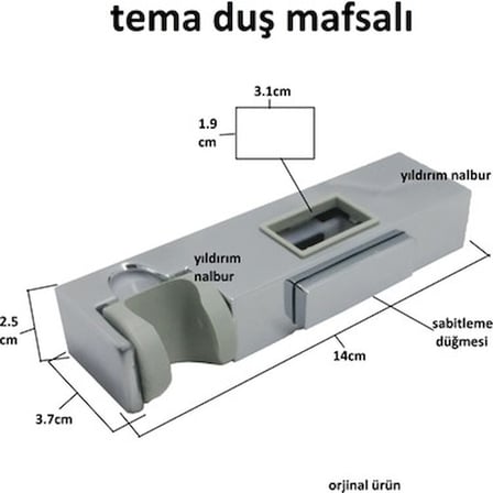 Kare Banyo Duş Fiskiyesi ile Oturağı Seti
