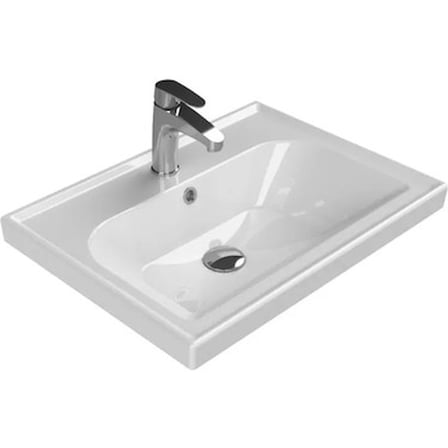 60x45 cm Etajerli Seramik Banyo Ürünü