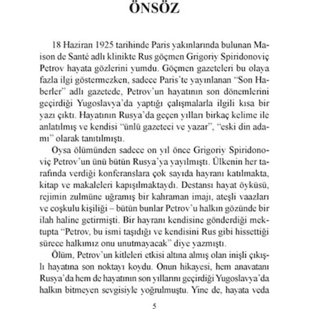 Beyaz Zambaklar Ülkesinde - Grigory Petrov'dan Toplumsal Bir Bakış