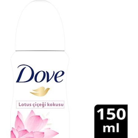 150 ml Lotus Çiçeği Kokulu Kadın Sprey Deodorant, Işıldayan Bakım
