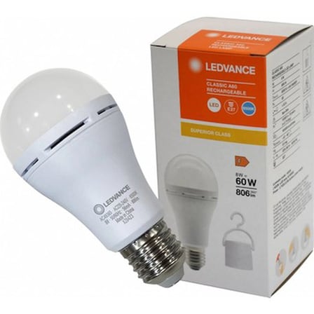 Şarjlı LED Lamba, 8W 865 Parlaklık Özelliği