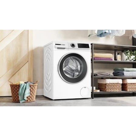 Beyaz Çamaşır Makinesi, 10 kg Kapasite ve 1200 Devir