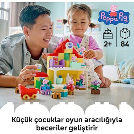 Peppa Pig Figürü ile Aile Evi Eğlenceli Oyun Seti