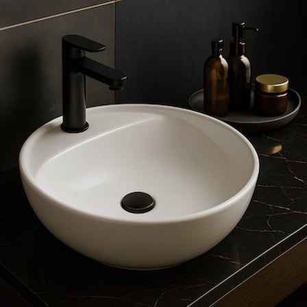 Delikli 40 cm Çanak Lavabo, Kullanışlı ve Modern