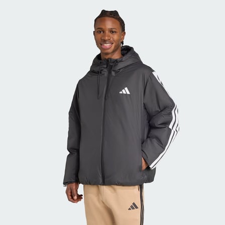 Adidas Sportswear JM4042 Essentials CLIMAWARM 3-Stripes Insulated Hooded