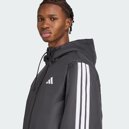 Adidas Sportswear JM4042 Essentials CLIMAWARM 3-Stripes Insulated Hooded