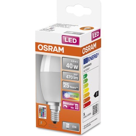 RGBW 470lm Kumandalı LED Ampul 15 Farklı Renk Seçeneği