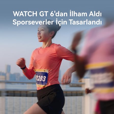 Huawei Watch GT Runner 2 Siyah Akıllı Saat, Nabız EKG HRV Takibi, Ultra Hassas Konumlandırma,
