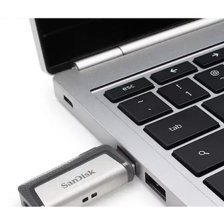 Sandisk 32GB Type-C Dual 3.0 USB Flash Bellek Şifre Koruma Özellikli Mobil Cihazlarla