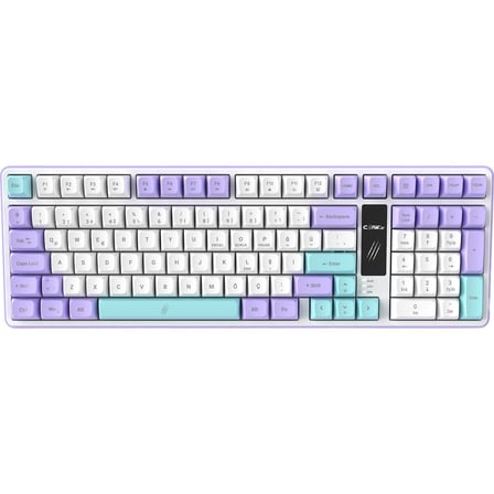 Claw's Luma LCD Logo Ekran - Rainbow Bölgesel Işıklandırma - Ultra Tepkime & Konfor 100 Tuş Kablolu