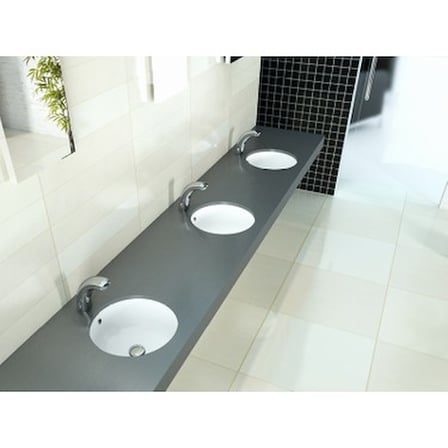Tezgahaltı 38 cm Turkuaz Seramik Lavabo Şık ve Kullanışlı