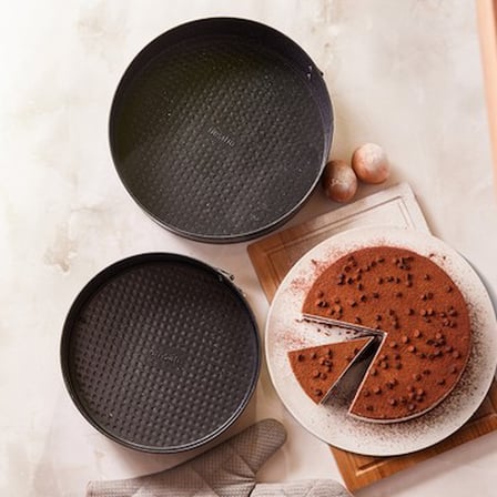Kelepçeli Kek Kalıbı Seti, 2 Adet 24-28 Cm Boyutları ile