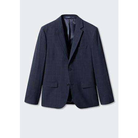 Mango Man Süper Slim Fit Kareli Takım Elbise