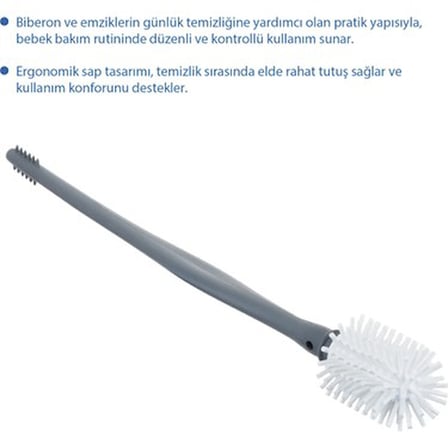 Ergonomik Tasarımlı Biberon Temizleme Fırçası - Derin Temizlik