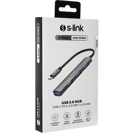 3 USB 2.0 ve 1 USB 3.0 Type-C Metal Hub, Kullanım Kolaylığı