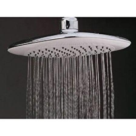 Tema Bianco Tepe Duş Başlığı Paslanmaz Krom Kaplama Ergonomik Oval Tasarım ile Modern Banyo
