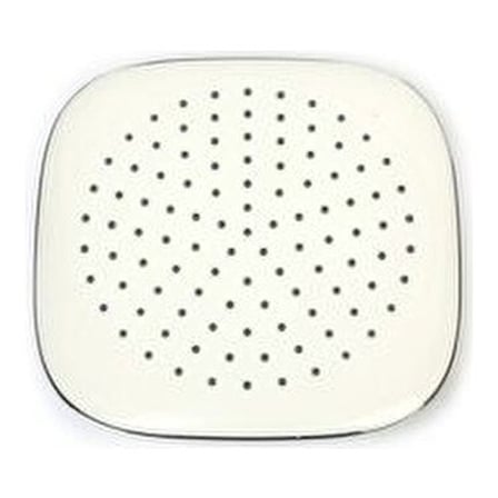 Tema Bianco Tepe Duş Başlığı Paslanmaz Krom Kaplama Ergonomik Oval Tasarım ile Modern Banyo