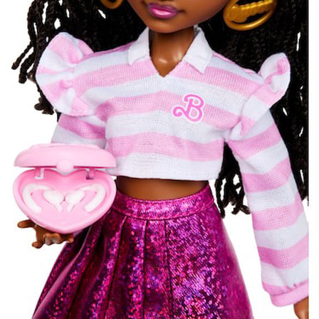 Renkli Desenli Barbie Bebek ve Eğlenceli Aksesuar Seti