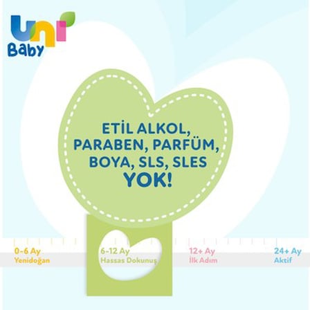 Hassas Dokunuşlu Islak Mendil, 12x52 Boyutunda