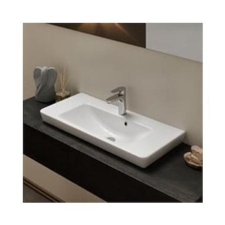 Porto 85 cm Etajerli Dolap, Uyumlu Lavabo