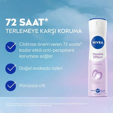 150 ml Pürüzsüzlük Sağlayan Kadın Deodorant, 72 Saat Koruma