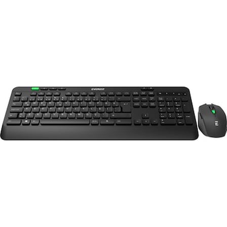 Siyah Kablosuz Multimedia Klavye ve Mouse Seti